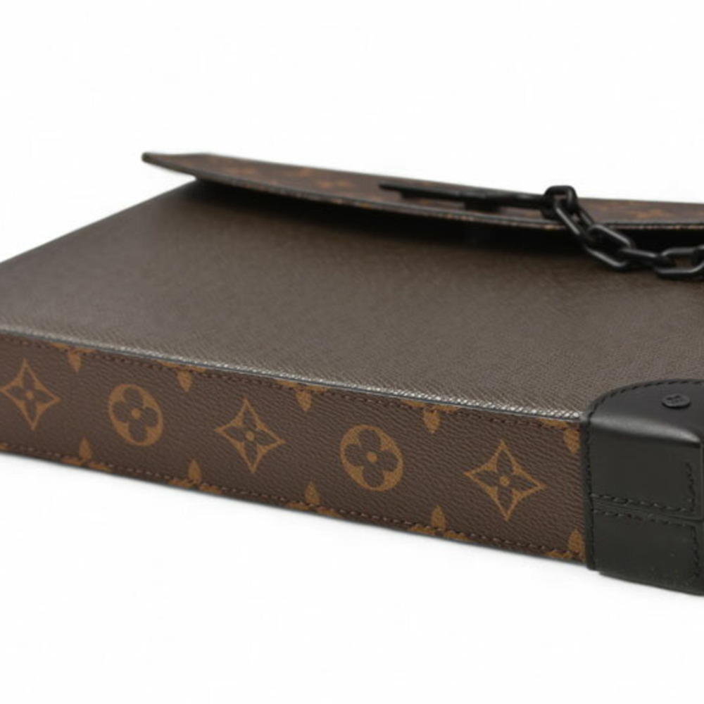 LOUIS VUITTON Brown Monogram Pochette Clutch Bag - Picture 9 of 12
